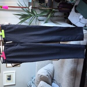 NWT Theory Navy Blue Patterned Ankle Pants